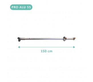 Pied supérieur d'angle pour tente alu 50/55mm (bagues de réglage comprises)