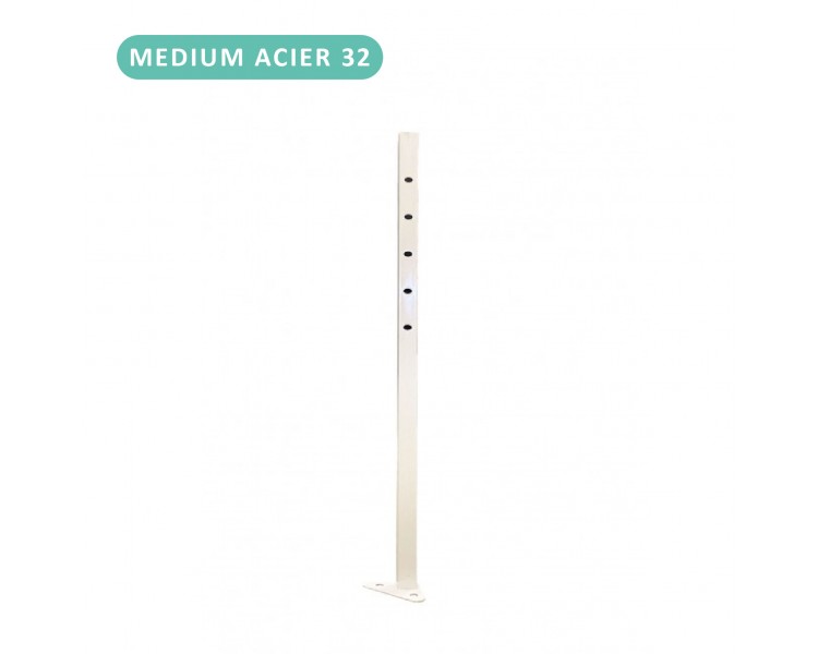 Pied inférieur pour tente acier 30mm (platine comprise)