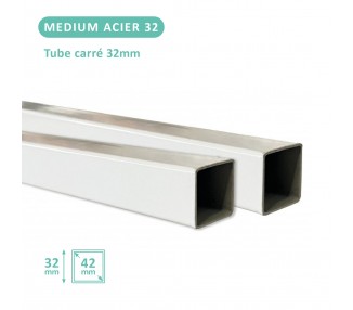 Pied inférieur pour tente acier 30mm (platine comprise)