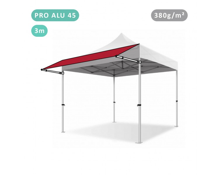 Canopy top extension 3m for folding tent Pro 40mm