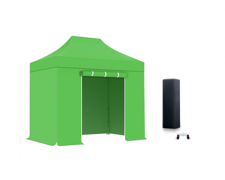 Pack Folding tent Medium steel 32mm structure with tarpaulin 380g/m² ( 3  walls+ 1 door)