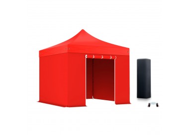 Pack Tente pliante Pro+ Alu 55mm toit 520g/m² avec 3 bâches pleines + 1 porte