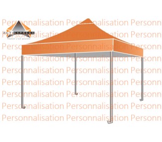 Tent with roof 100% printed roof 300g/m² 4 sides + 4 banners