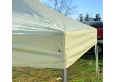 Pack Tente pliante semi-Pro Alu 45mm toit 300g/m² avec 3 bâches pleines + 1 porte