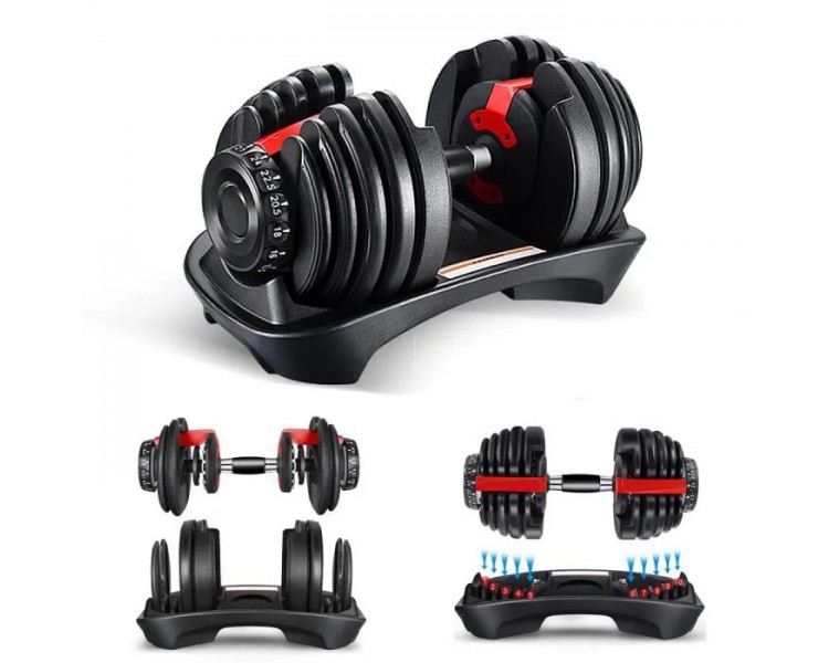 Haltères réglables - 40 kg - Ensemble d'haltères - 2 pièces - Home Gym - Musculation